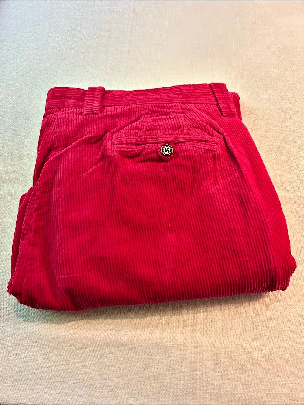 Brooks Brothers Clark Fit Corduroy Pants in Pink 36X32
